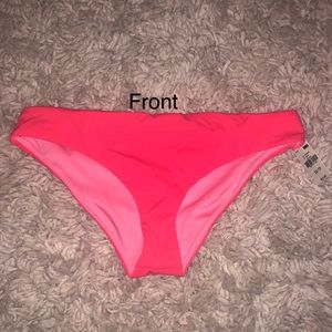 VS PINK cheeky bikini bottoms- NEON RED -WOMENS XS